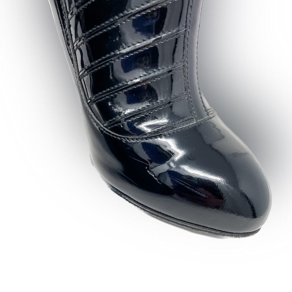 Chanel vintage 2006 Paris New York Patent Leather Booties size 38.5 US 7-7.5 - Picture 13 of 14